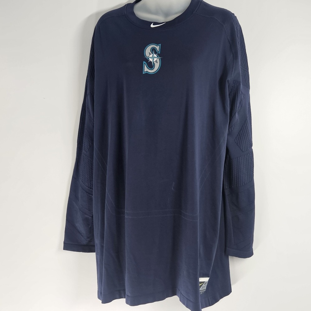 Nike Mariners Authentic Dri Fit Performance Apparel Men's Size Large fitting